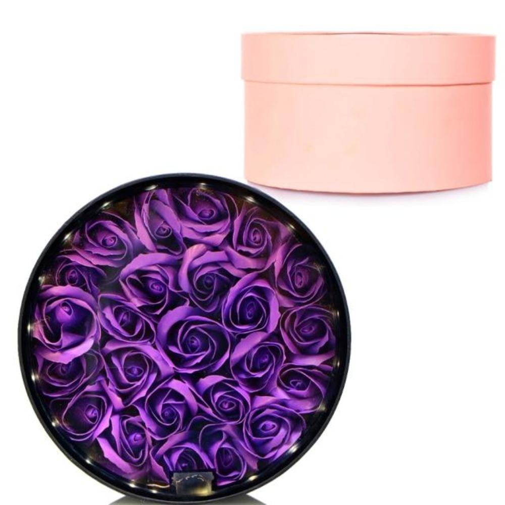 Luminous Rose Bouquet Box Immortal Enchanted Soap Flower (18 Colors)