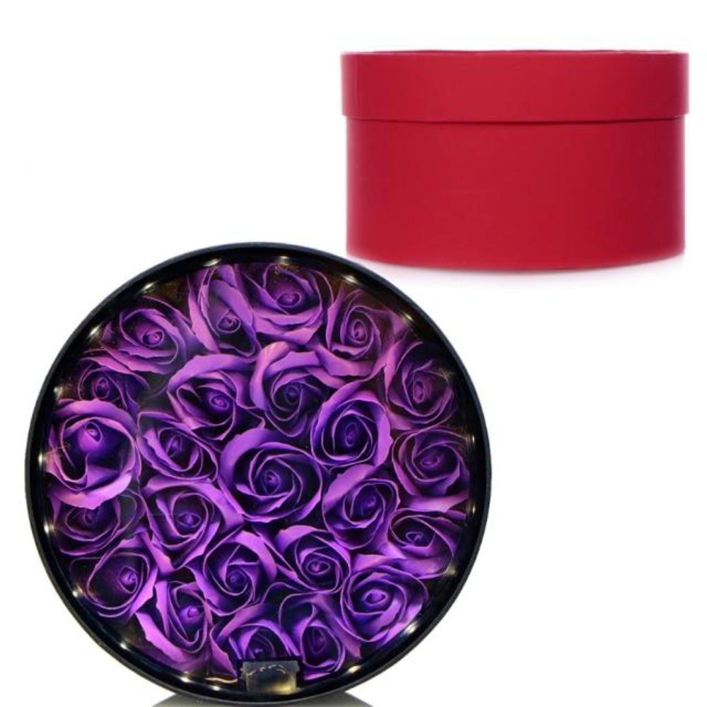 Luminous Rose Bouquet Box Immortal Enchanted Soap Flower (18 Colors)