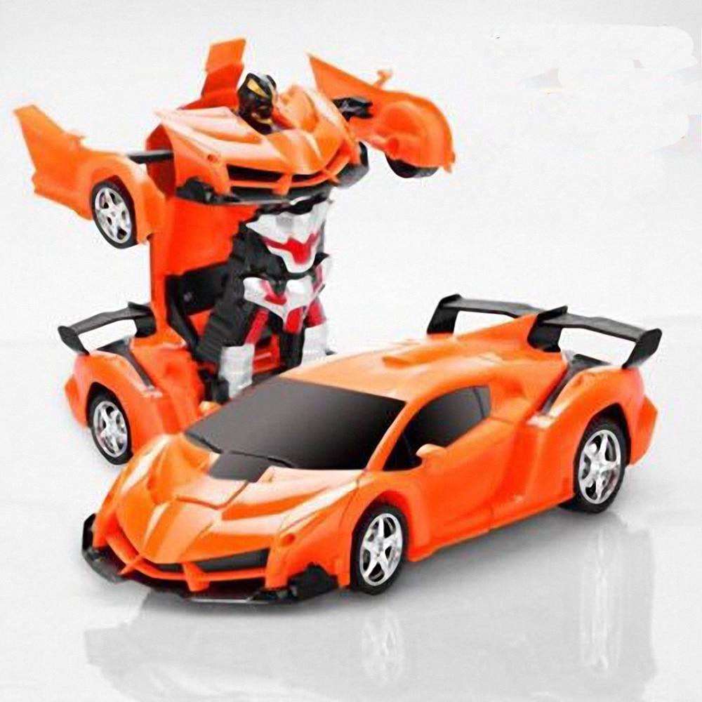 Remote Control Robot One Button Transformation Car Toy (5 Colors)