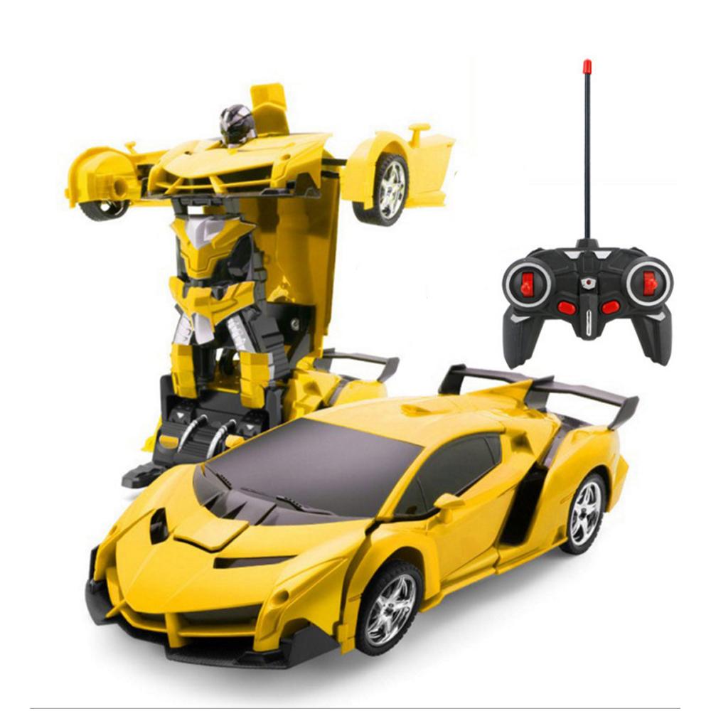 Remote Control Robot One Button Transformation Car Toy (5 Colors)