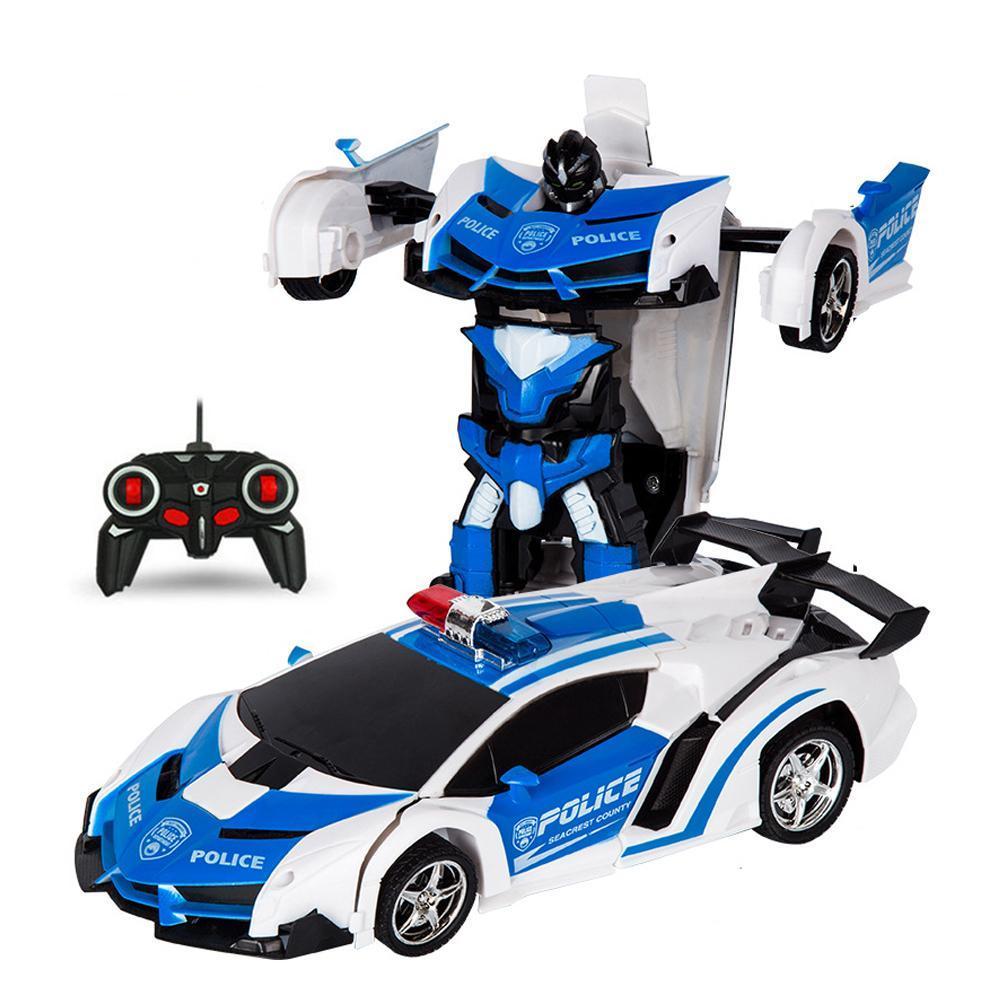 Remote Control Robot One Button Transformation Car Toy (5 Colors)