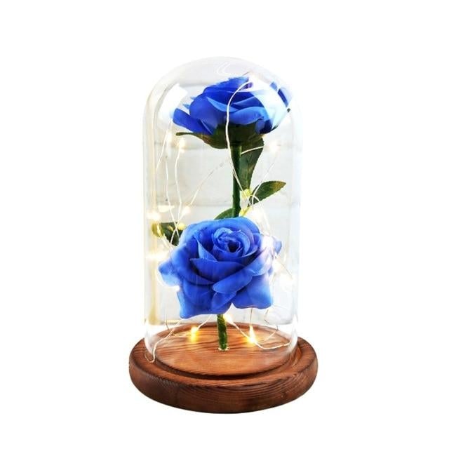 Enchanted Rose LED Glass Display (22 Designs)