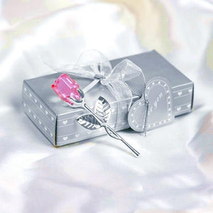 Mini Crystal Rose w/Gift Box (6 Colors)