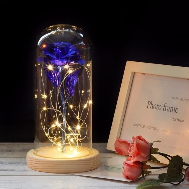 Galaxy Enchanted Rose LED Glass Display (8 Designs)