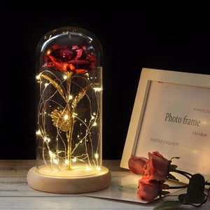 Galaxy Enchanted Rose LED Glass Display (8 Designs)