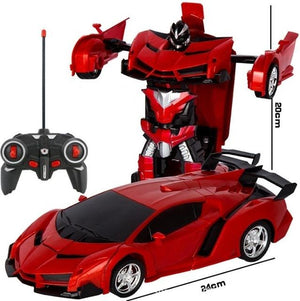 Remote Control Robot One Button Transformation Car Toy (5 Colors)