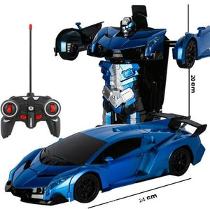 Remote Control Robot One Button Transformation Car Toy (5 Colors)