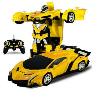 Remote Control Robot One Button Transformation Car Toy (5 Colors)