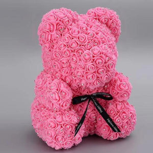 Limited Edition Diamond Enchanted Forever Rose Heart Teddy Bear (16 Colors) L & XL