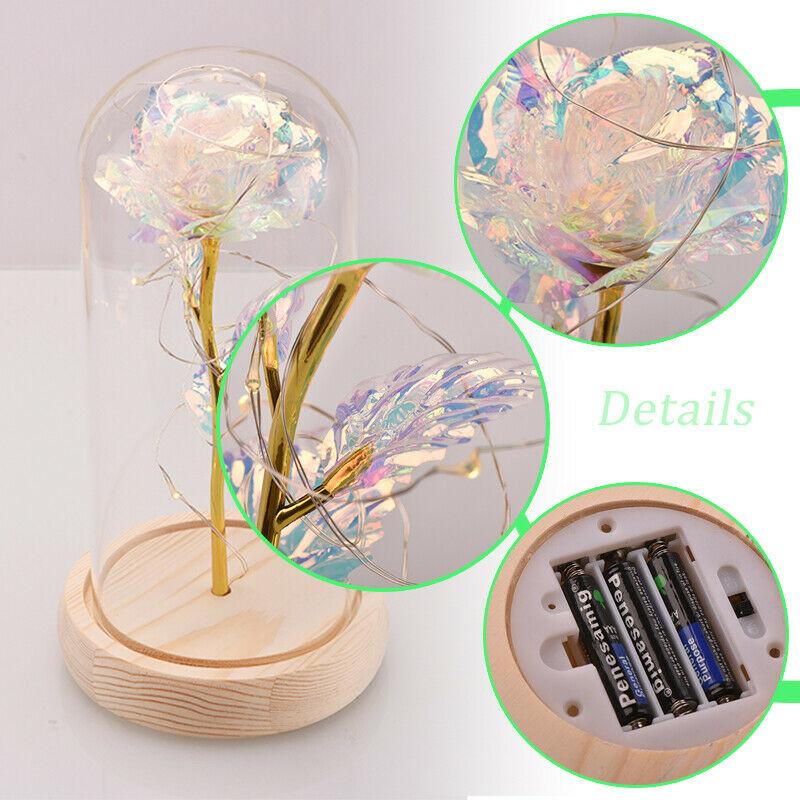 Galaxy Enchanted Rose LED Glass Display (8 Designs)