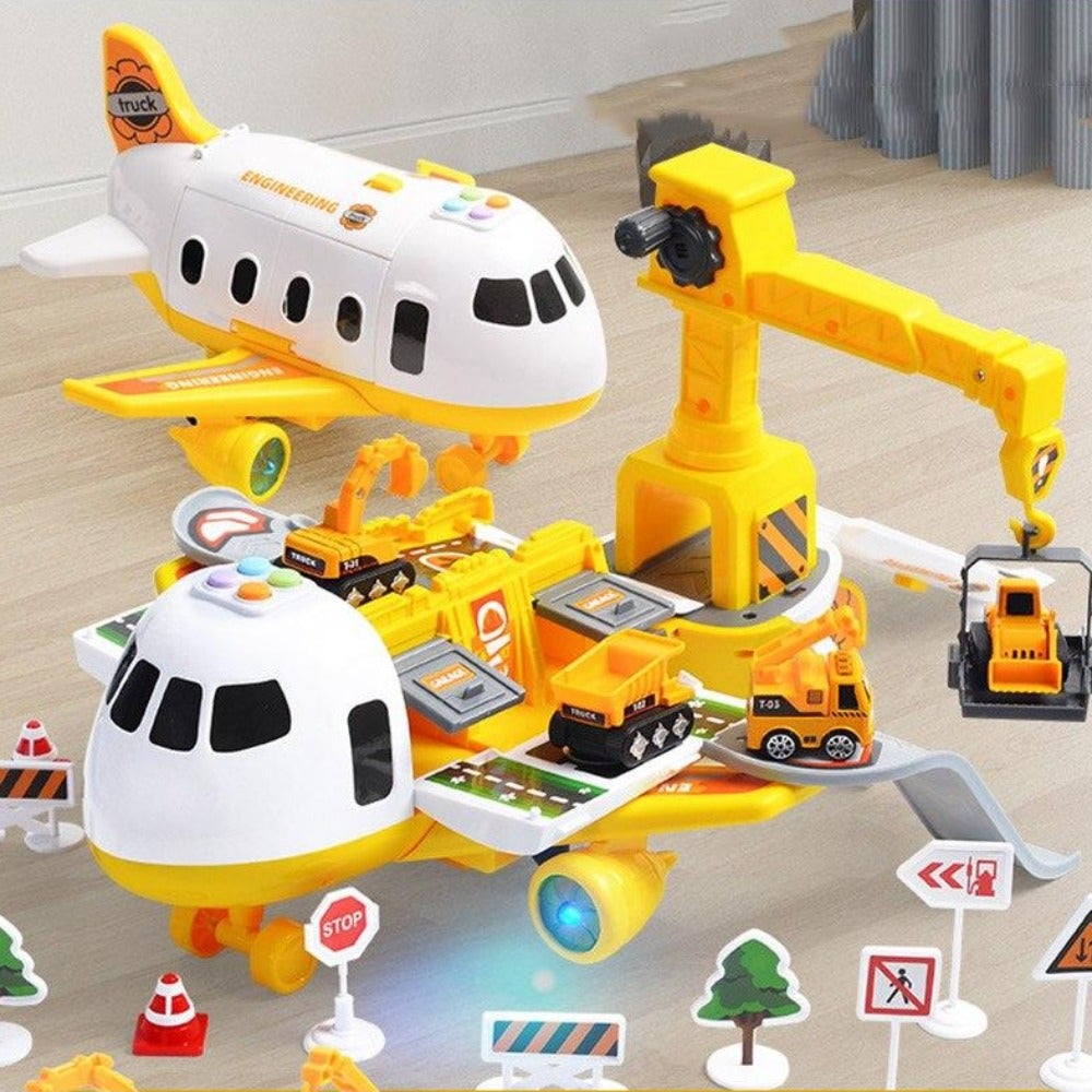 XL Airplane Vehicle Play Sets (3 Styles) Police, Construction or Fireman