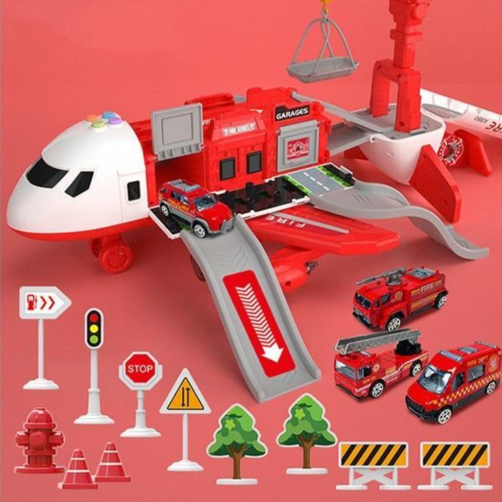 XL Airplane Vehicle Play Sets (3 Styles) Police, Construction or Fireman