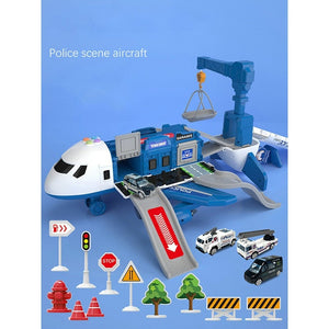 XL Airplane Vehicle Play Sets (3 Styles) Police, Construction or Fireman